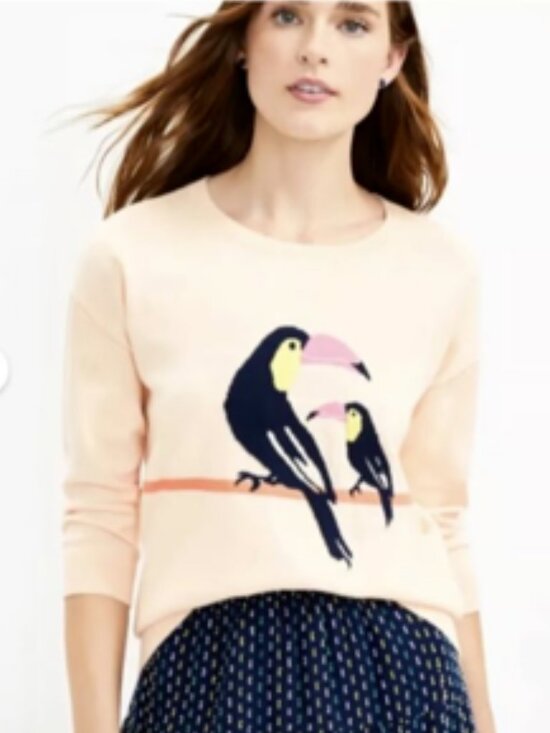 LOFT Sweaters - LOFT Toucan Sweater Size L